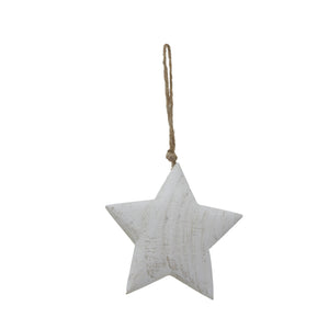 Whitewashed Rustic Hanging Star_3628