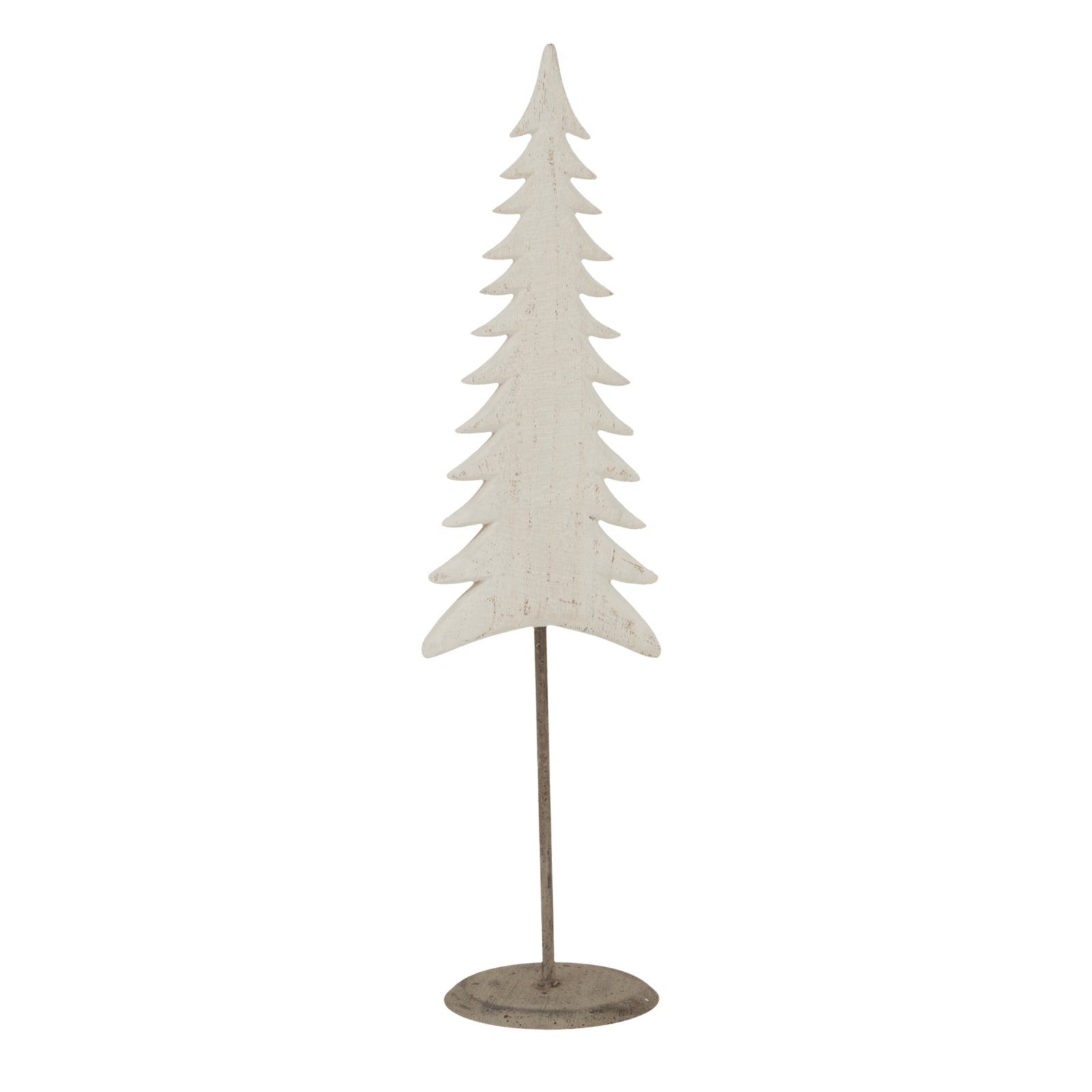 Whitewashed Tall Tree On Stand_2607
