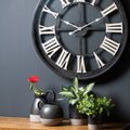 Metallic Grey Ceramic Planter_2628