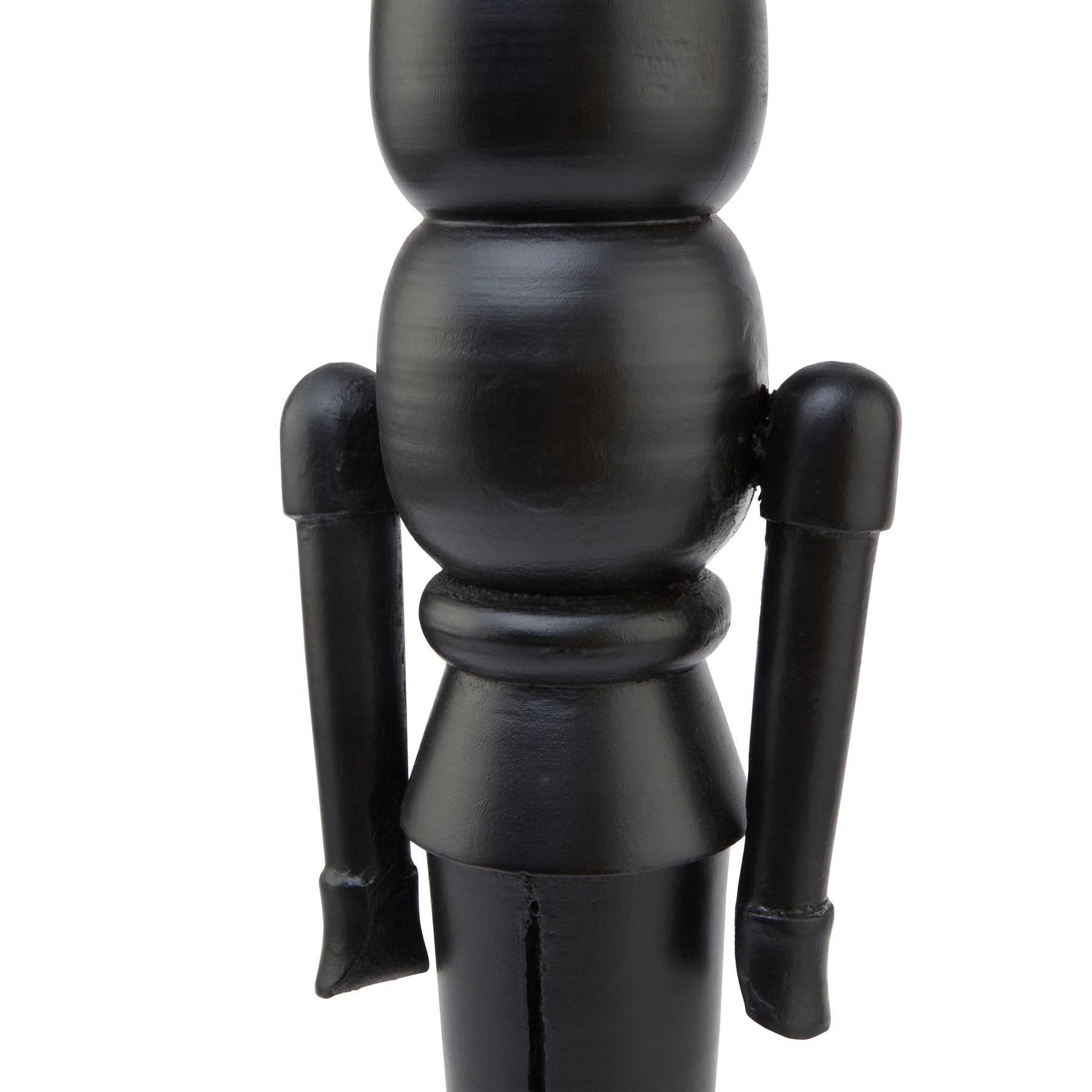 Minimalist Black Wooden Nutcracker Decoration_2631