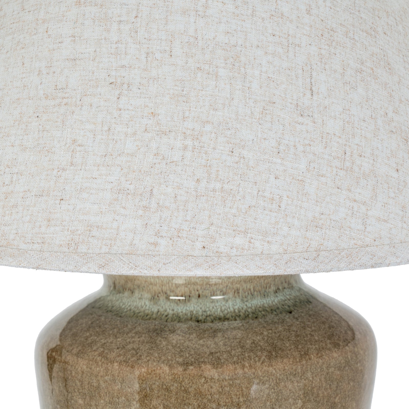 Mottura Ceramic Table Lamp With Edged Linen Shade_975