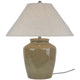 Mottura Ceramic Table Lamp With Edged Linen Shade_972