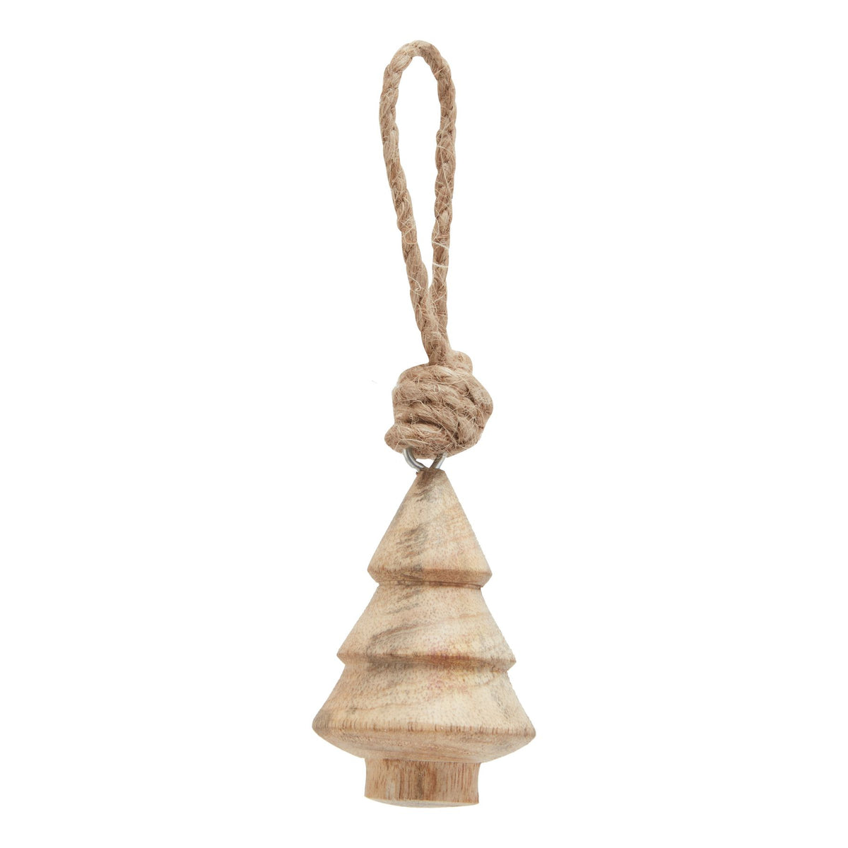 Natural Hand Turned Wooden Tree Bauble_2658
