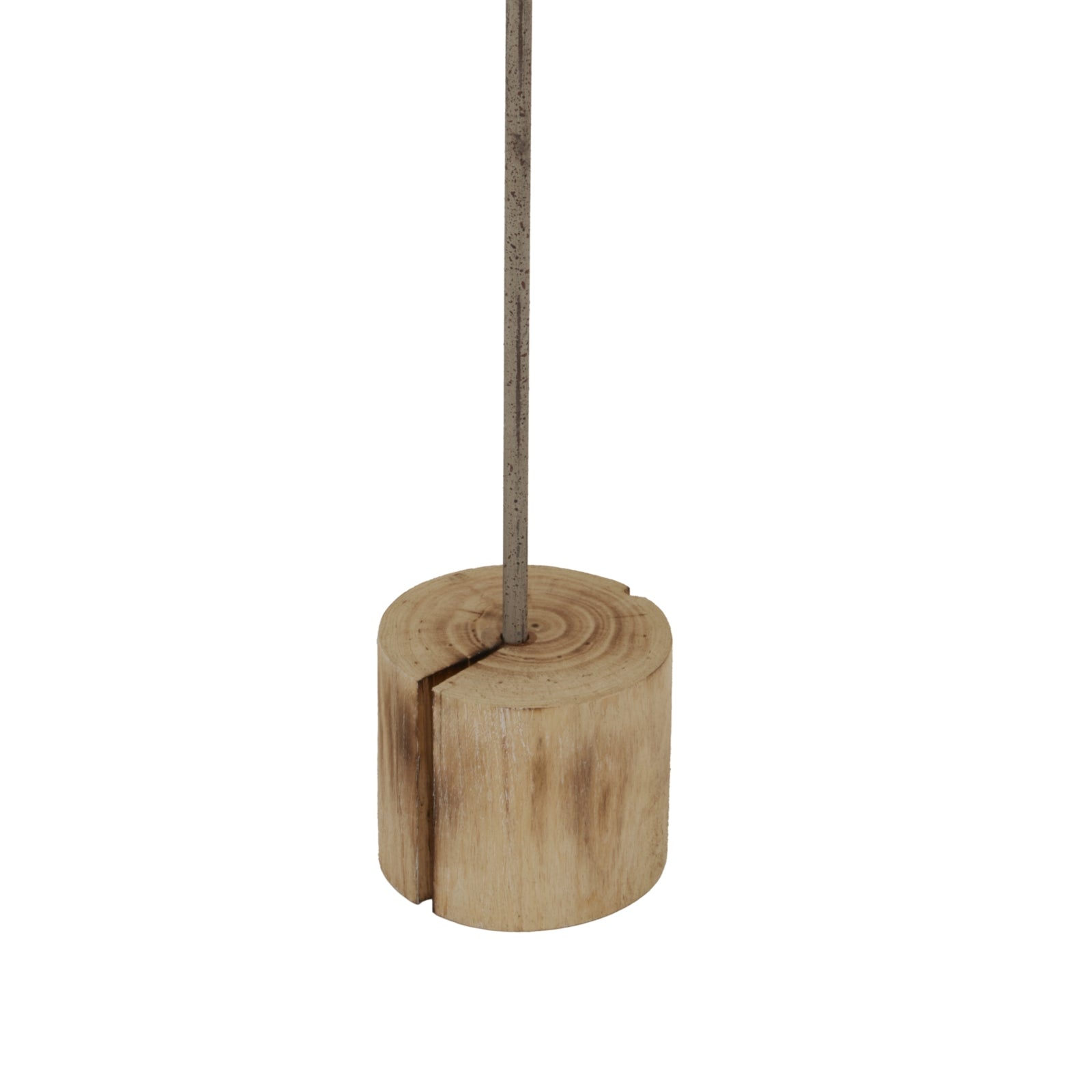 Natural Rustic Star On Wood Stand With Glass Votive_1923