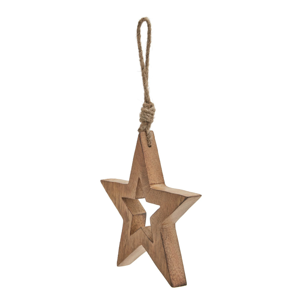 Natural Wooden Hanging Star_2695