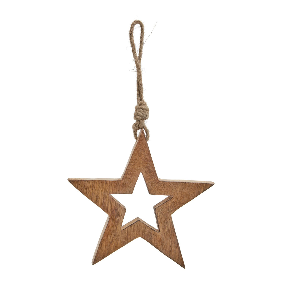 Natural Wooden Hanging Star_2696