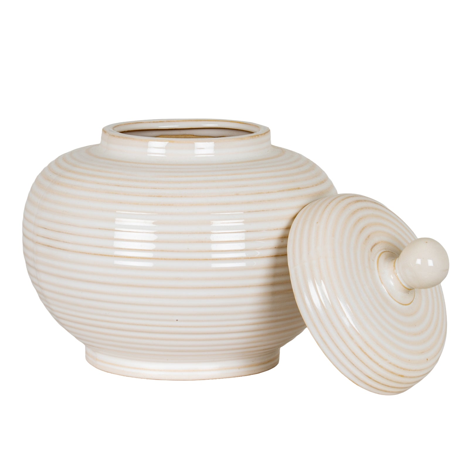 Neva Large Lidded Ceramic Jar [cid:24729-a]