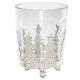 Noel Collection Small Christmas Tree Crackled Candle Holder_2740