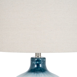 Ocean Shadows Table Lamp With Linen Shade [cid:24682-b]