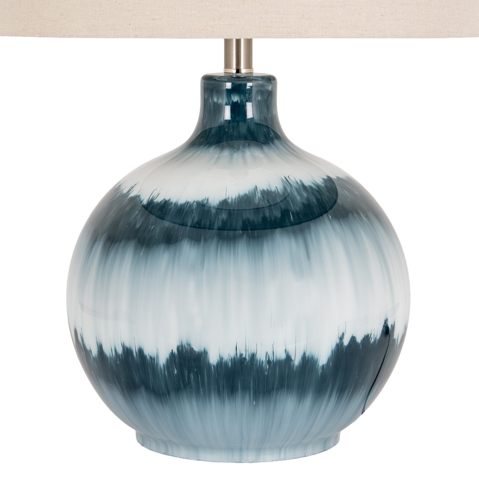 Ocean Shadows Table Lamp With Linen Shade [cid:24682-c]
