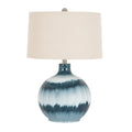 Ocean Shadows Table Lamp With Linen Shade [cid:24682]