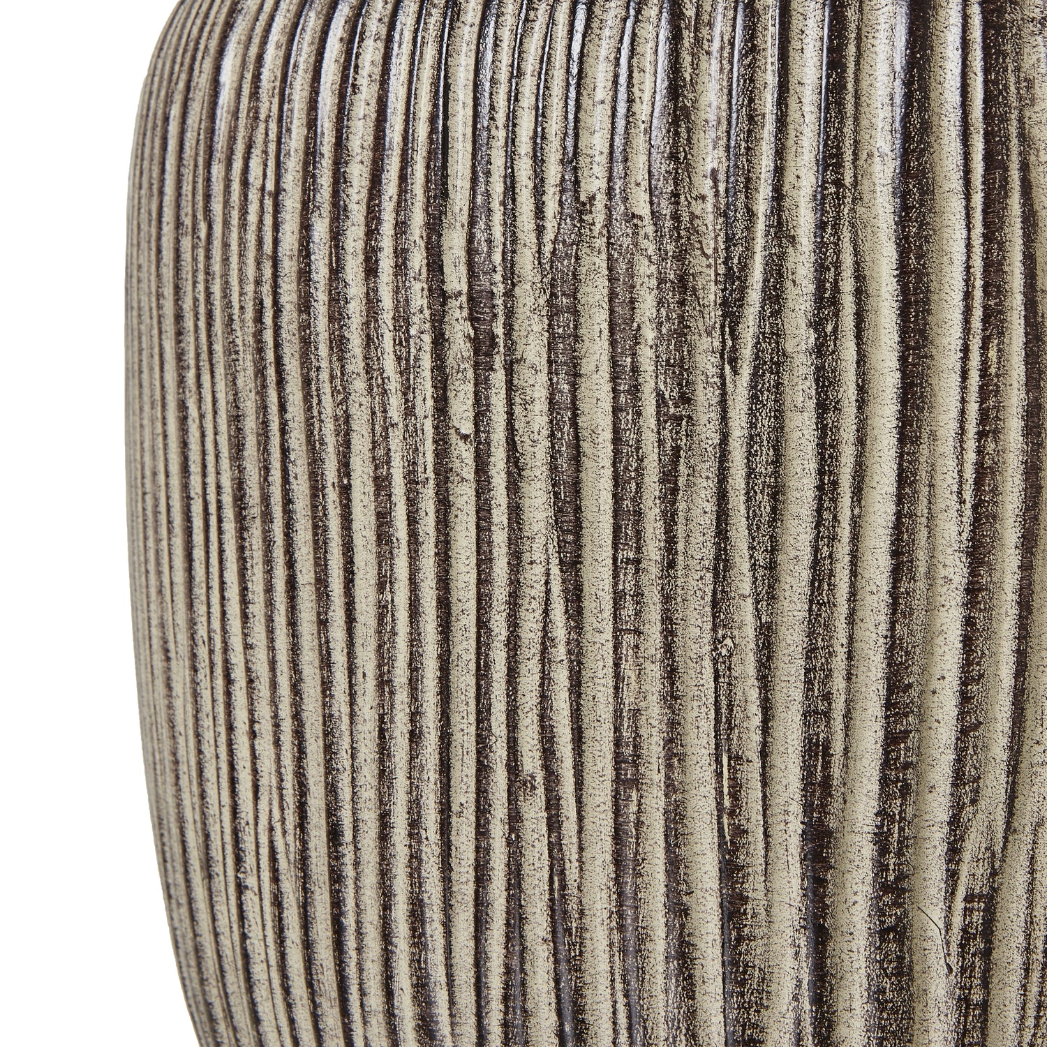 Ochre Carved Textured Table Lamp With Linen Shade_982