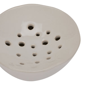 Off White Ceramic Flower Frog_5281