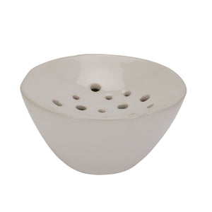 Off White Ceramic Flower Frog_5279