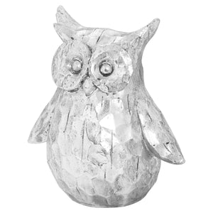 Olive The Large Silver Ceramic Owl_2776