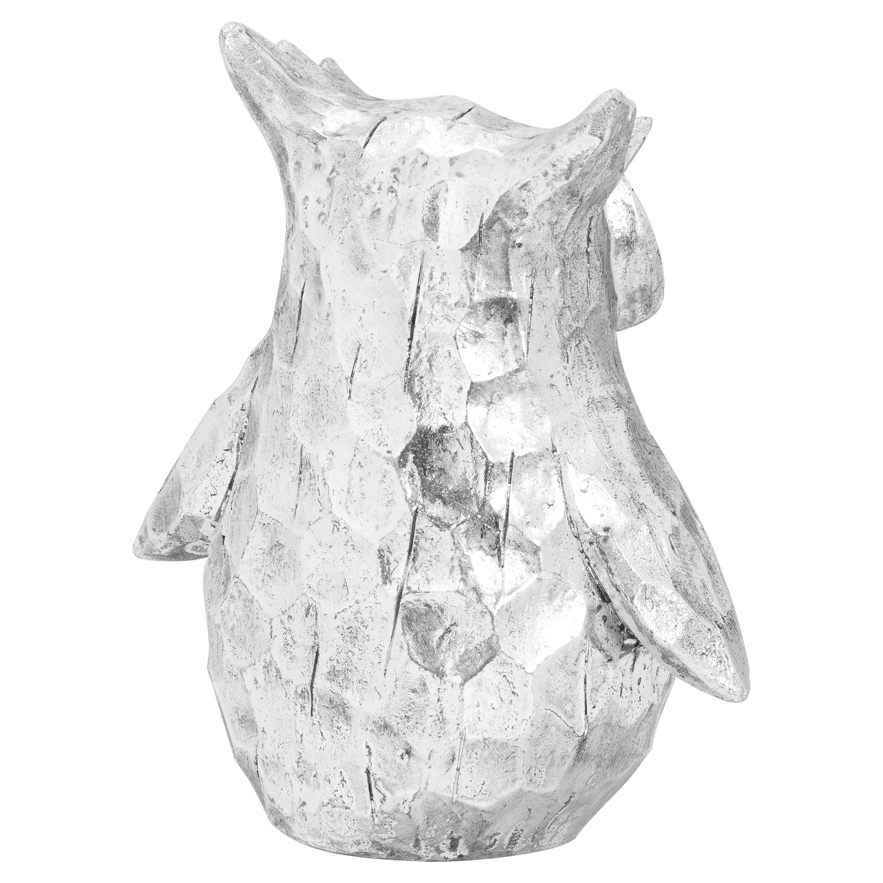 Olive The Large Silver Ceramic Owl_2777