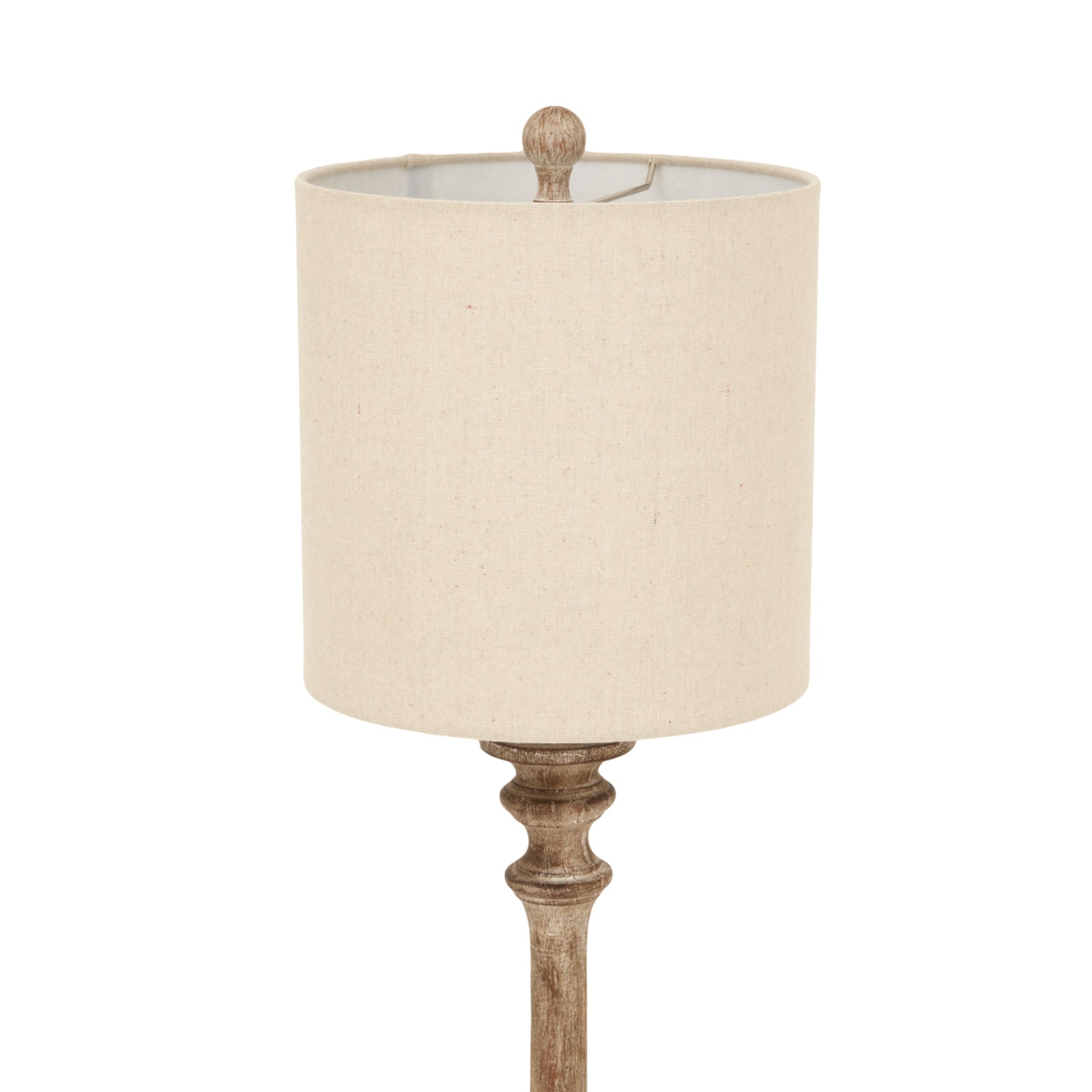 Pallido Candlestick Table Lamp With Linen Shade_994