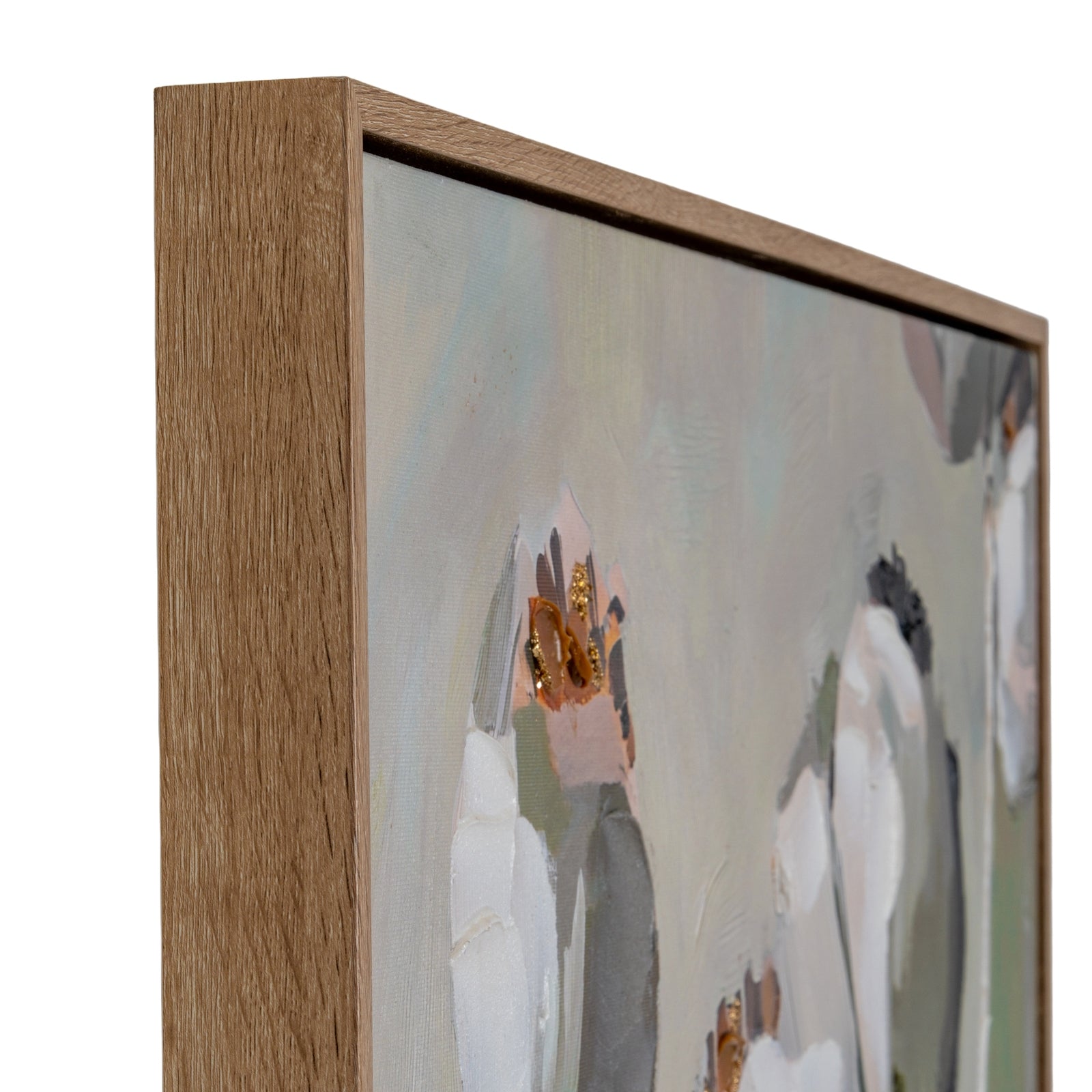 Poppy Heads Hand Painted Canvas in Frame [cid:24706-c]