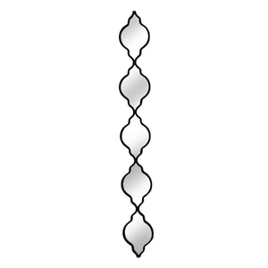 Black Quarterfoil Decorative Hanging Mirror [cid:24533]