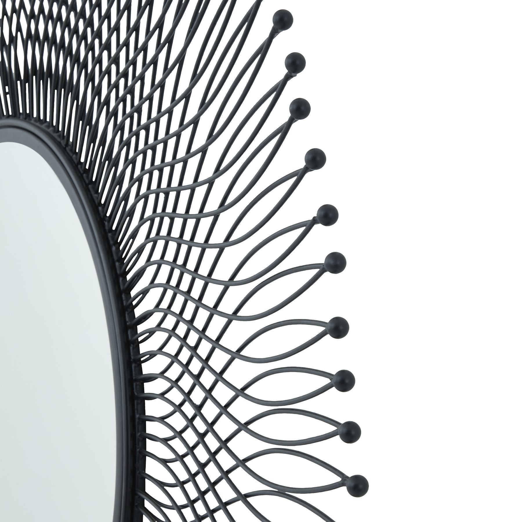 Rio Black Large Wire Mirror_4174