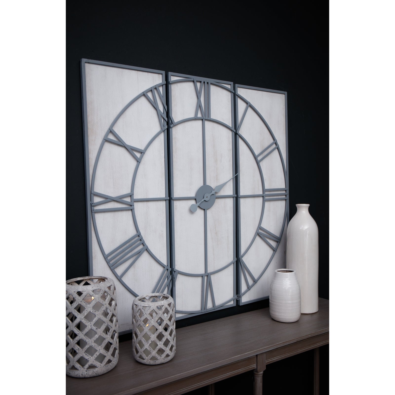 Roza Panelled Wall Clock_4049