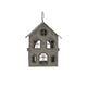 Rustic  Metal Hanging House Tealight With Glass Votive_2840