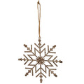 Rustic Hanging Ice Snowflake Decoration_2867
