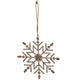 Rustic Hanging Ice Snowflake Decoration_2867