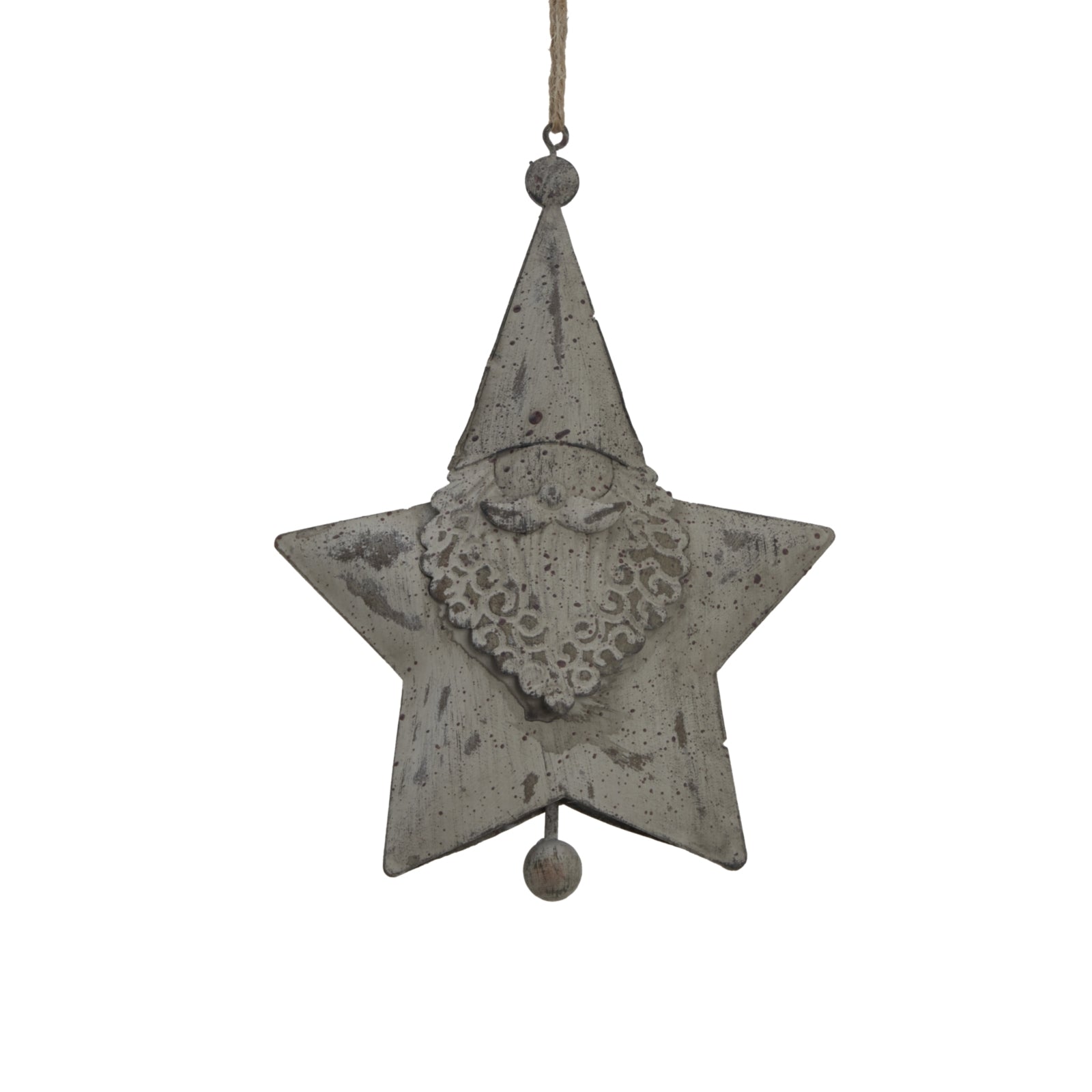 Rustic Hanging Santa Star_1955