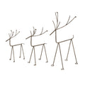 Rustic Metal Reindeer On Stand_2895