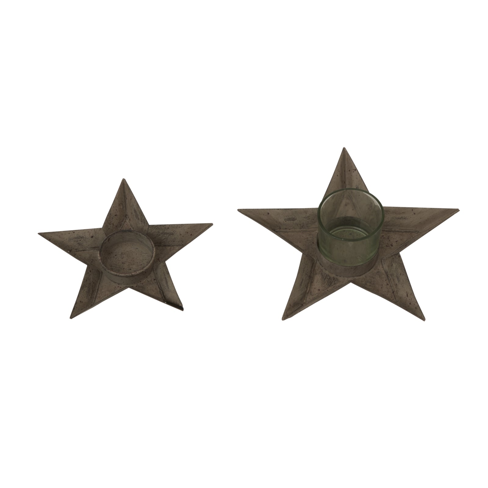 Rustic Metal Star Tealight Holder_2913