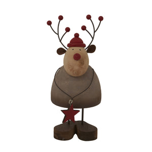 Rustic Reindeer With Star Decoration_1980