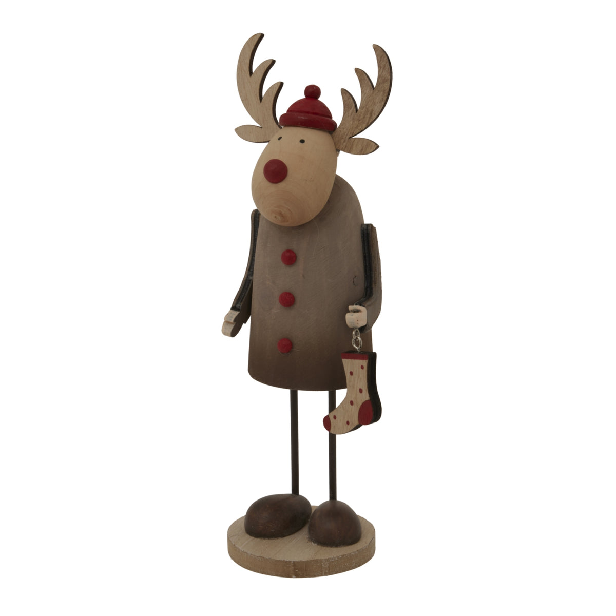 Rustic Rudolf With Stocking Decoration_1988