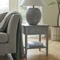 Saturn Table Lamp With Linen Shade_1025