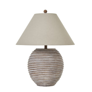 Saturn Table Lamp With Linen Shade_1021