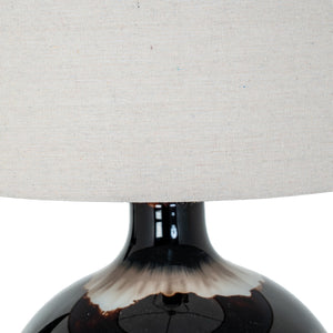 Sepia Shadows Table Lamp With Linen Shade_1029