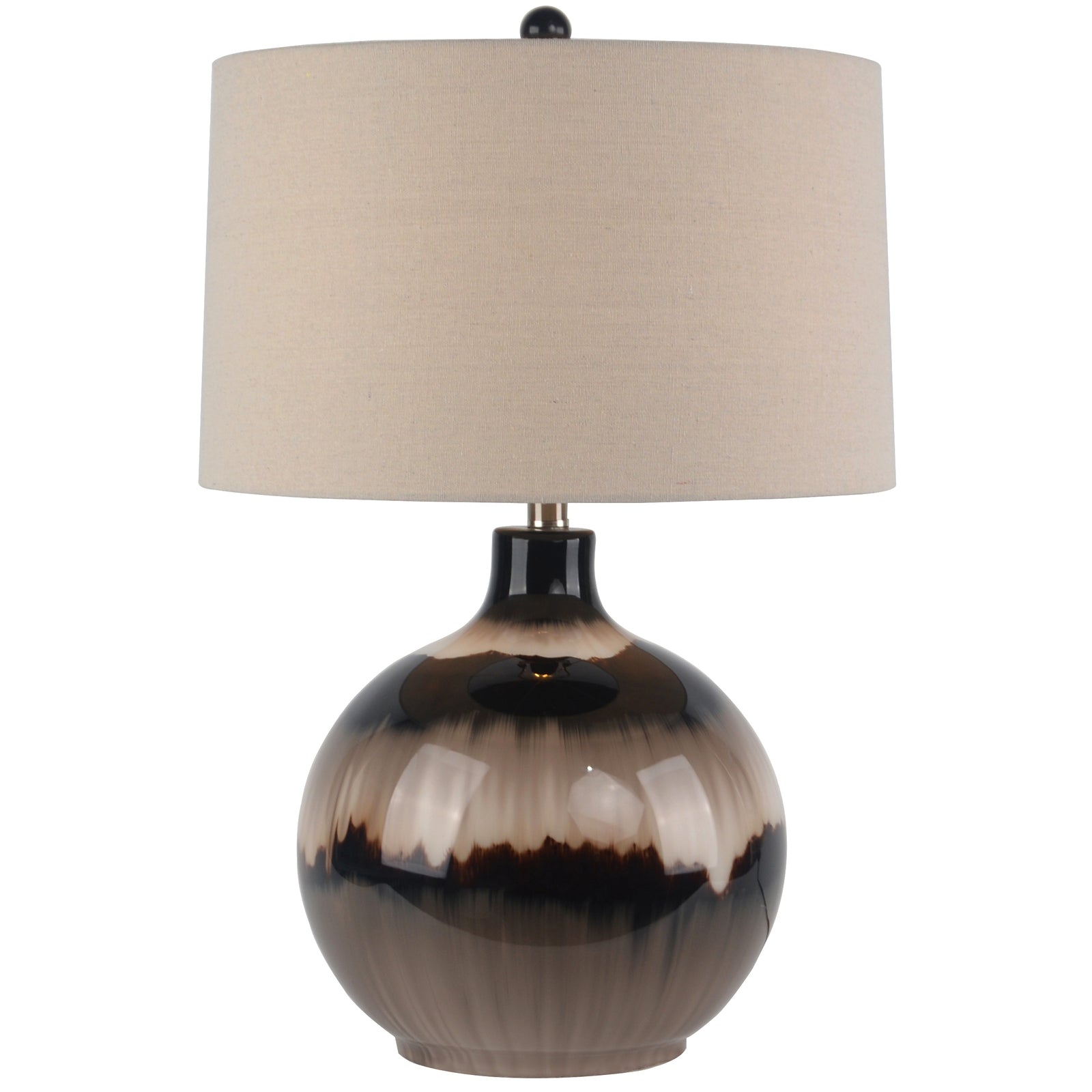 Sepia Shadows Table Lamp With Linen Shade_1026