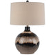 Sepia Shadows Table Lamp With Linen Shade_1026