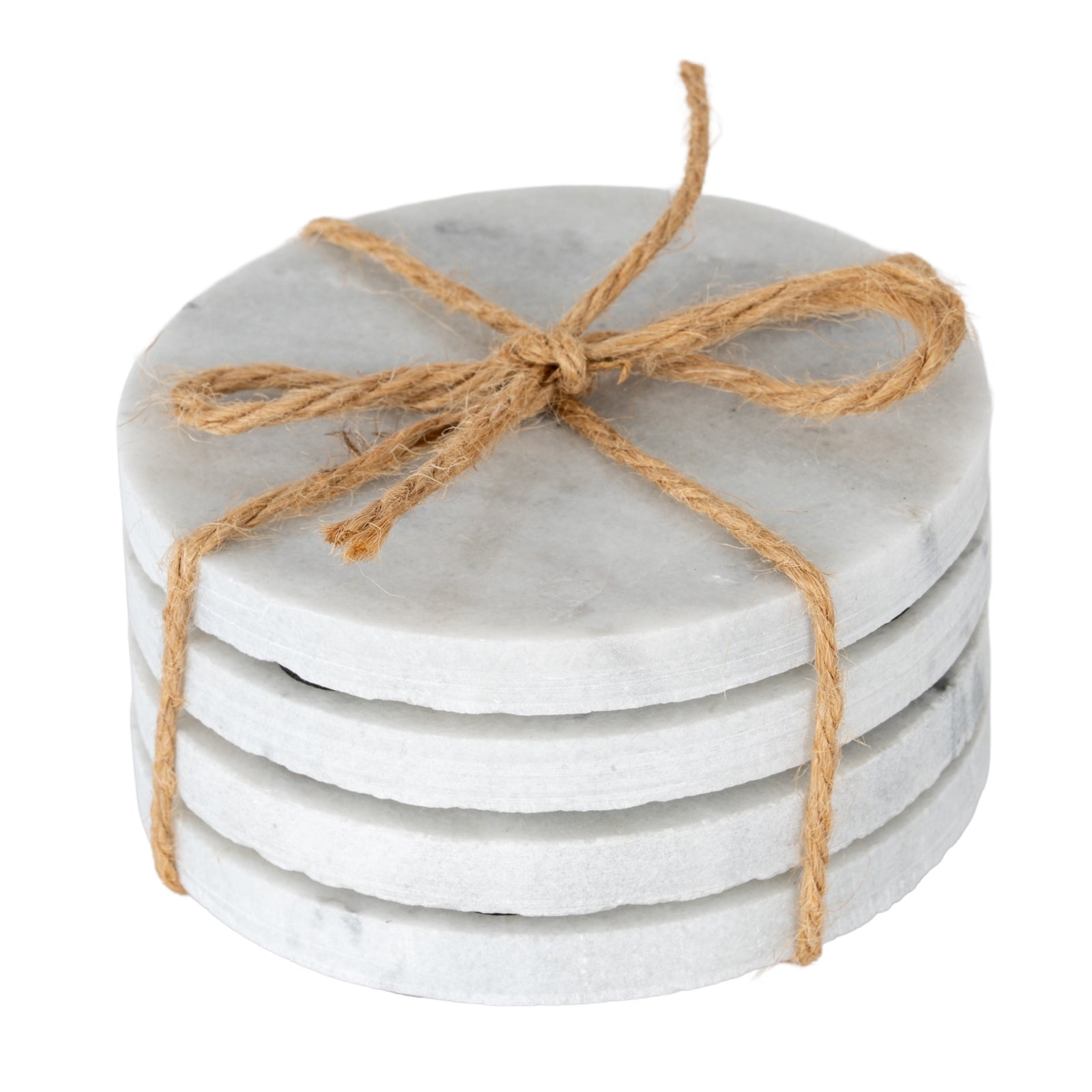 Set of Four Round Marble Coasters [cid:24696]