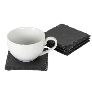 Set of Four Round Slate Coasters [cid:24700-a]