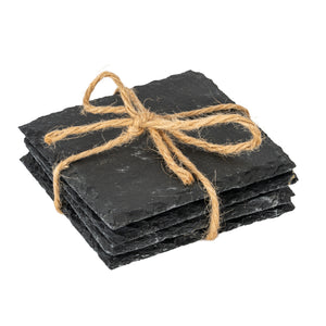 Set of Four Round Slate Coasters [cid:24700]