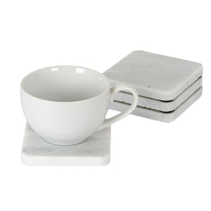 Set of Four Square Marble Coasters [cid:24695-a]