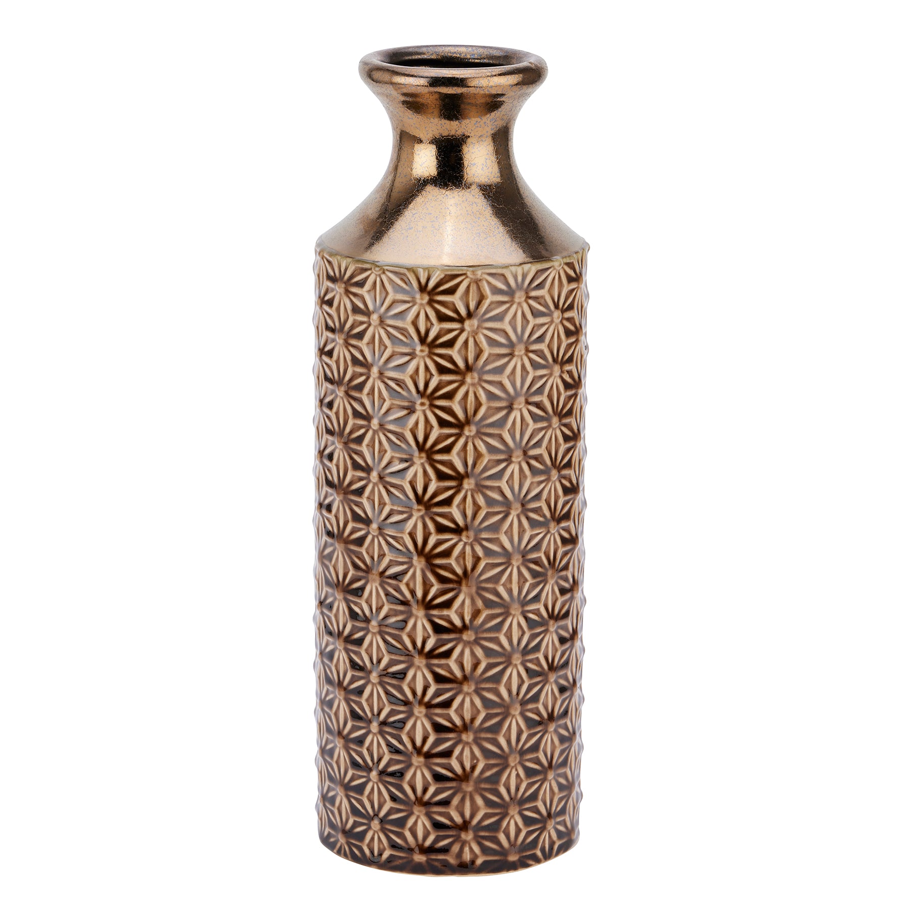 Seville Collection Caramel Fluted Vase_2988