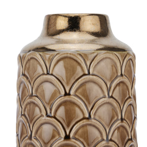 Seville Collection Small Caramel Scalloped Vase_3026