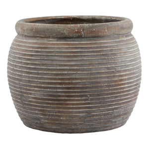 Siena Brown   Rimmed Large Plant Pot [cid:23301]