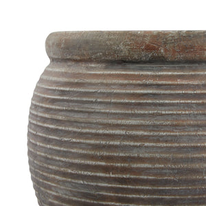 Siena Brown   Rimmed Large Plant Pot [cid:23301-b]