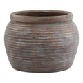 Siena Brown  Diameter Rimmed Plant Pot_3035