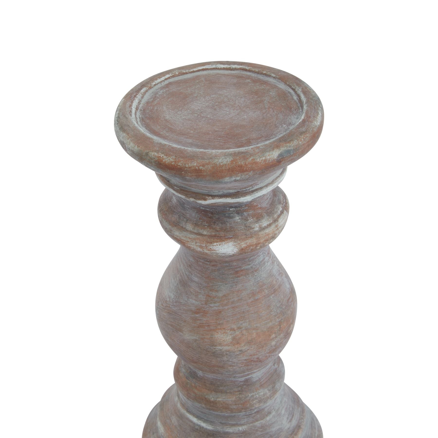 Siena Brown Column Candle Holder_3088