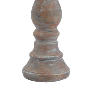 Siena Brown Column Candle Holder_3034
