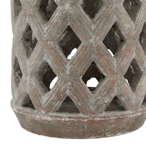 Siena Brown Lattice Lantern_1067